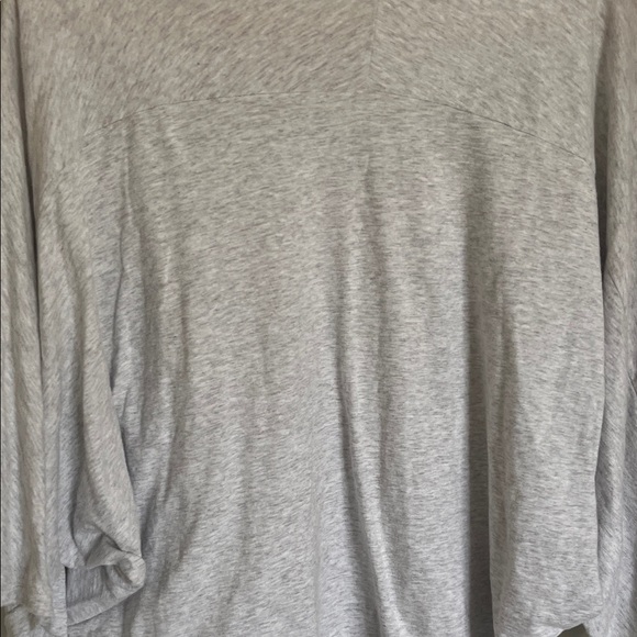 Aerie Light Gray 3/4 Sleeve Crop Top - Picture 4 of 4